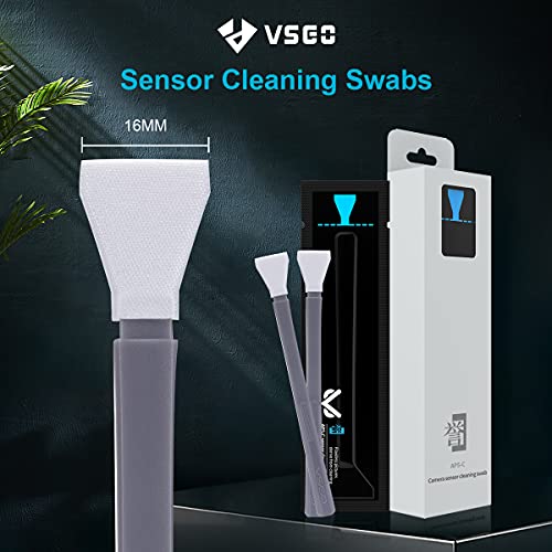 VSGO 12pcs APS-C Camera Sensor Cleaning Kit, Sensor Cleaning Swabs, Compatible with DSLR & SLR Digital Cameras (V-S02-12) D186731