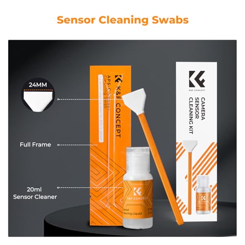 K&F CONCEPT APS-C Sensor Cleaning Kit, with Sensor Cleaner, Camera Cleaning 16mm