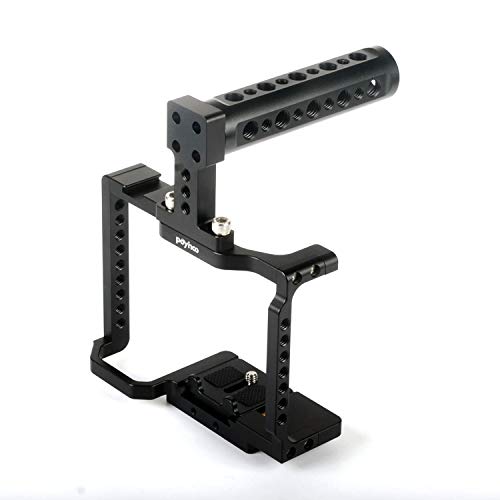 A9 Camera Cage for Sony A7RM3 / A7RM2 / A7M3 / A7M2 /A7SM2 Camera Stabilizer with Topo Handle Movable Quick Release Plate