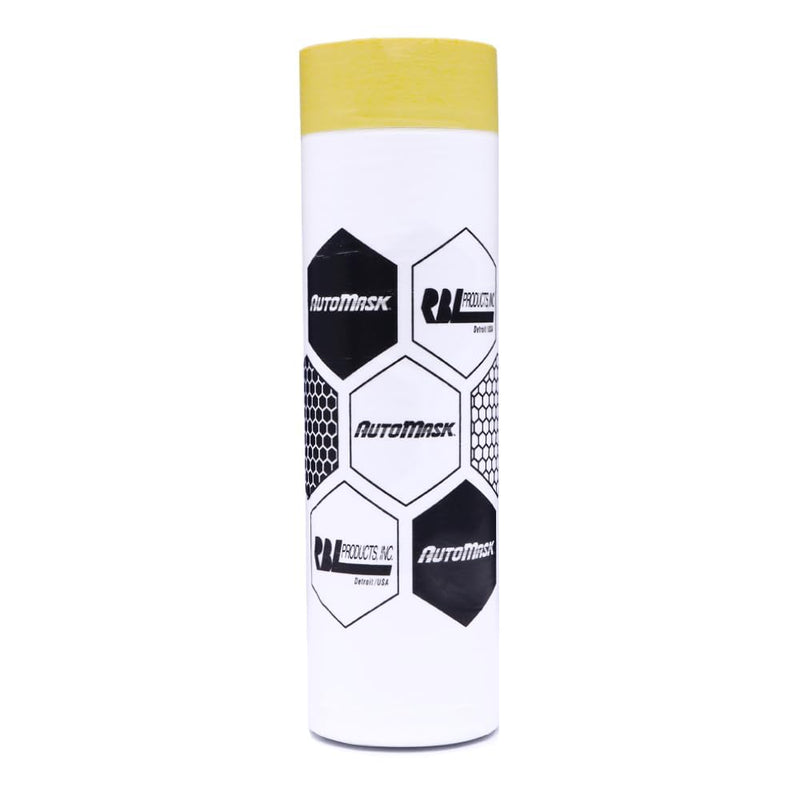 RBL 109 AutoMask 72” x 115’ Refill Roll – Pre-Taped, Lint-Free, Waterproof, Anti-Static Paint Masking Film – Heat & Solvent Resistant