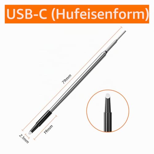 diymore 3 Piece Soldering Iron Tips Set with Ceramic Heating Core C200S Tip/Knife Tip/Horseshoe Tip
