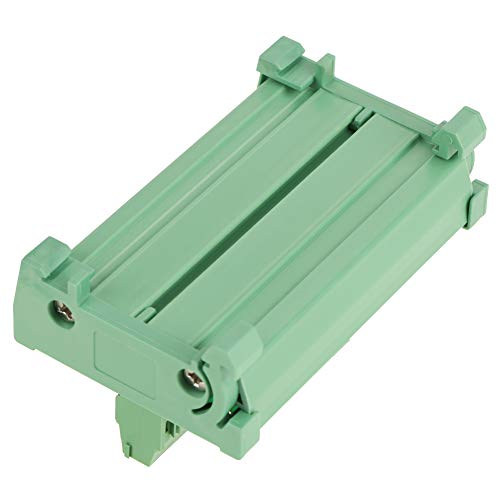 FTVOGUE DIN Rail Power Distribution Module, 12-Pin 80 x 50 mm | Double Copper, Screw Terminals, Fiberglass, for Industrial Electronics and Automation