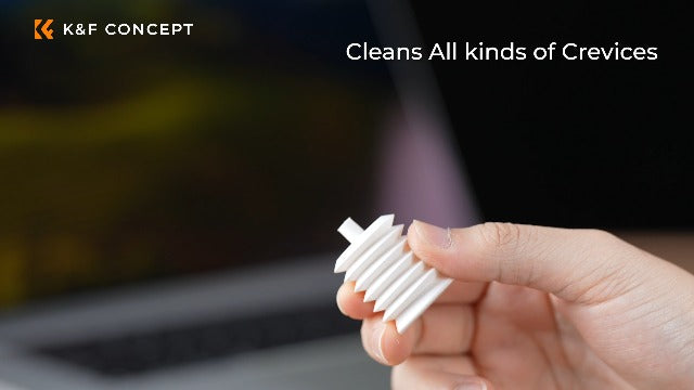 K&F CONCEPT 20-in-1 Keyboard Cleaning Kit for Phone, Camera, PC, Earphone White