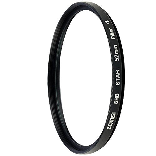 Zomei 52MM 3 Pieces +4 +6 +8 Points Star Filter Lens Filters Kit for Nikon D3300 D3200 D3100 D3000 D5300 D5200 D5100 D5000 D7000 D7100 DSLR Camera, Made of HD Glass and Aluminum Frame Material