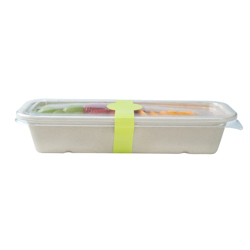 Restaurantware RW Base 12 x 1.5 Inch Packaging Bands 100 Self-Adhering Belly Bands - Disposable Strong Green Paper Label Stickers For Packaging Supplies Keeps Take Out Containers Sealed Eco Green 12 inches x 1.5 inches