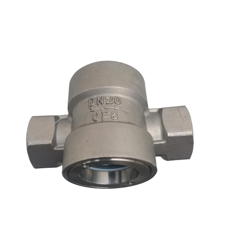 [Australia - AusPower] - 3/4"NPT Female 304 Stainless Window Sight Glass Flow Indicator With Impeller Pipe Medium flow observer DN20-3/4" 