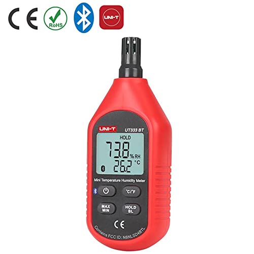 [Australia - AusPower] - UNI-T UT333BT Mini Temperature and Humidity Meter with Bluetooth, -10°C-60°C/-10.0°C-60.0°C, 0%RH-100%RH 