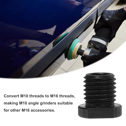 QUARKZMAN M10 Female to M16 Male Adapter Polisher Adapter Connection Rotary Tool Attachment Thread Adapter Conversion Tool for Diamond Core Drill Polishing Wheel Black | Connection Rotary Tool Attachment Thread Adapter Conversion Tool, For Diamond...