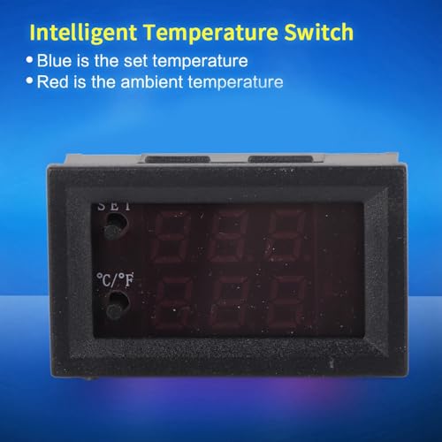 Fayelume DC 12V digital temperature controller with display, programmable -50 to 110°C thermostat sensor