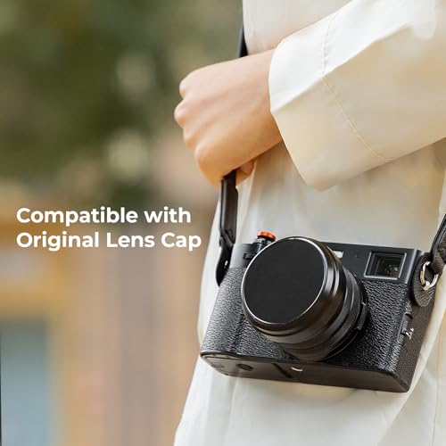 SMALLRIG UV Filter with Lens Hood Kit for FUJIFILM X100VI / X100V, UV Filter with 99% Light Transmission, Anti-Flare & Anti-Ghosting, Lens Hood in Aluminum Alloy, Black - 5850