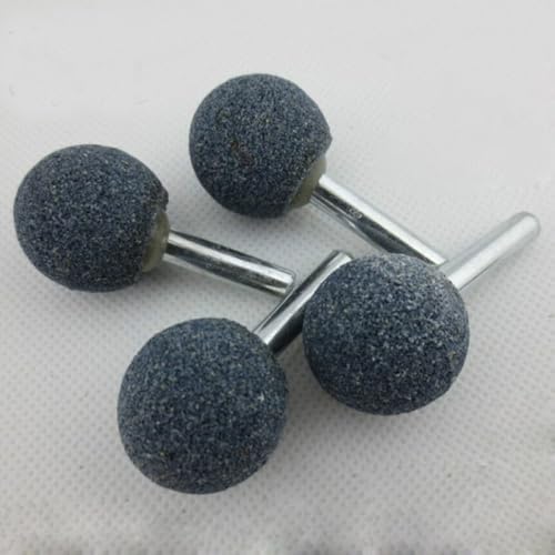 Ball Grinding Bits 6mm x 20mm Grinding Wheel Head White Corundum Ball Rotary Burr for Ceramic Stone Metal DIY Grinding 10pcs 20mm Diameter