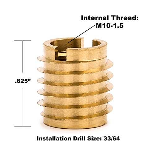 E-Z LOK EZ-400-M10 M10-1.5 thread repair kit with nut inserts