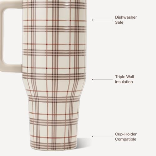 HydroJug Traveler 32oz, Insulated Tumbler with Handle & Straw, Blair