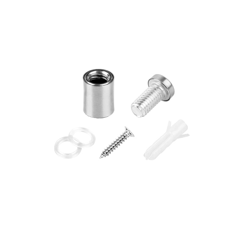 [Australia - AusPower] - Standoff Screws for Acrylic 1/2 x 3/4 inch Stainless Steel Wall Sign Silver Standoff Mounting Hardware 20 Pack 