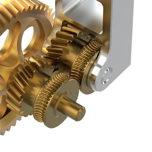 3D Printer Extruder Gear for Bambu X1C P1P P1S Golden RNC Nano-Coated Hardened Steel Gears