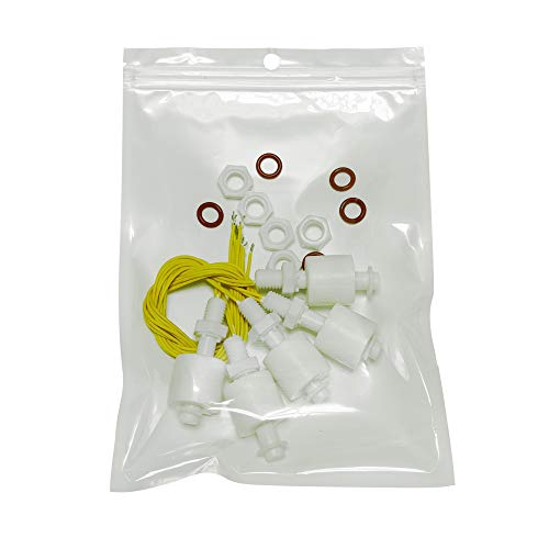 5 Pcs Pack of Vertical Mounting Water Level Sensor Float Switch M10 PP Plastic