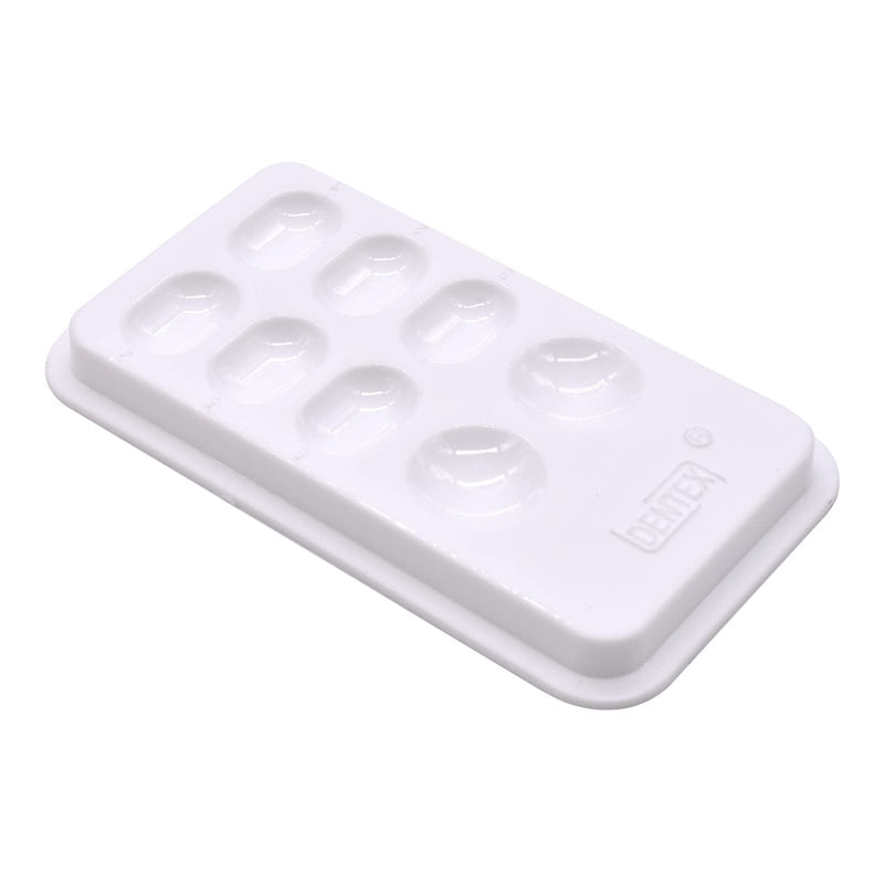 [Australia - AusPower] - Angzhili 1 Piece Dental Palette with Cover,8 Slot Dental Resin Palette,Resin Shading Box for Mixing Resin Placement,Dental Lab Equipment 