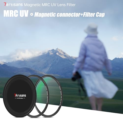 7artisans Nano Magnetic Filter UV Filter ND Light Reduction Filter/CPL Polarization Filter/GND Gradient Filter/Black Mist 1/4 Portrait Photography Filter Suitable for Lens(67mm MRCUV) 67mm Magnetic MRCUV