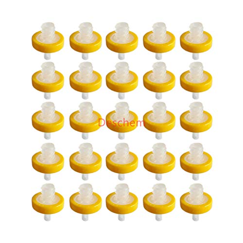 Deschem 13mm 0.22um MCE syringe filter, 100-piece lot for laboratory sample filtration