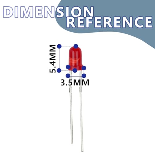 100pcs 3 mm Red LED Diode Lights LEDs Bulb DC 1.9 V ~ 2.1 V 20 mA 3 mm Electronic Emitting Components Light Emitting Diodes 3mm