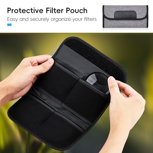 JJC 58mm Macro Close-Up Filter Set (+2 +4 +8 +10) with Lens Filter Pouch