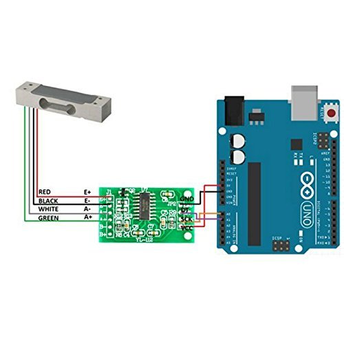 [Australia - AusPower] - Aihasd Digital Load Cell Weight Sensor 20 kg Portable Electronic Kitchen Scales + HX711 Weighing Sensors Ad Module for Arduino 