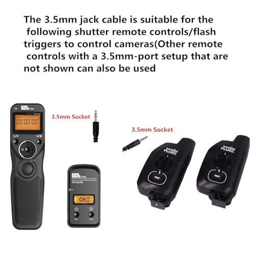 3.5MM-SL2(TRRS3.5) for Leica Camera Shutter Release Cable is Suitable to SL2/SL2S/SL3/SL3S Focusing and Photography Cables Focusing and Photo-Taking Function (3.5mm-SL2 2pcs) 3.5mm-SL2 2pcs