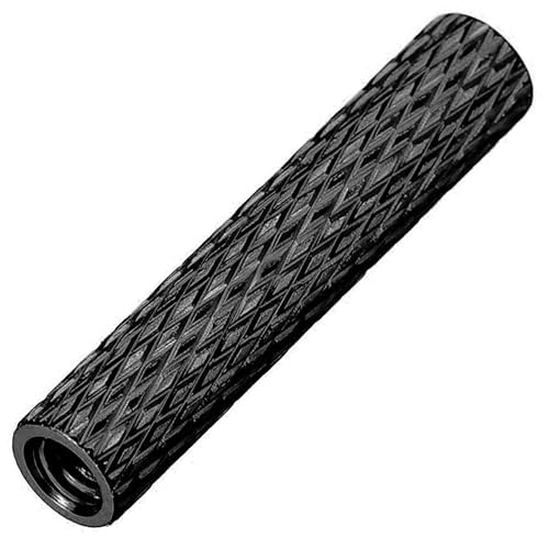 100Pcs M3X45 OD=5mm Aluminum Knurled Standoffs for RC/Drone/Quadcopter/FPV/Racing Car/Simracing/Mechanical Accessories Model Parts (Knurled Standoff 45mm,Black,100) Knurled Standoff 45mm 100
