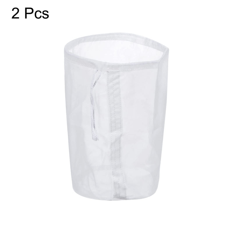 [Australia - AusPower] - sourcing map Pack of 2 160 Mesh Colour Filter Bags 5.9 Inch Diameter Nylon Strainer with Drawstring for Filtering Paint, Petrol, Fuel, Home Brewing 160Mesh 