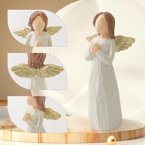 Praying Angel Figurine Christian Baptism Gifts for Girls Women Pray-1