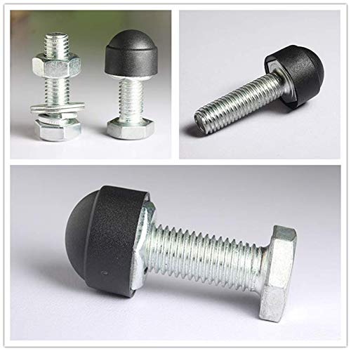 [Australia - AusPower] - 160 Pcs Nylon Dome Hex Hexagon Bolt Nut Protection Caps Cover Hexagon Screws Waterproof Cover 