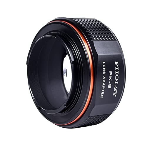 PHOLSY Lens Mount Adapter Compatible with Pentax K Lens and Sony E Camera Pentax K to Sony E