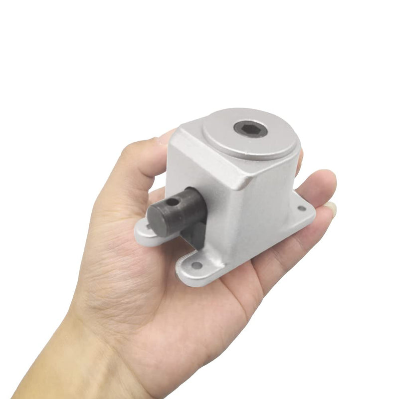 [Australia - AusPower] - 1:1 Manual Right Angle Tapered Bevel Gearbox with Handle 1.5 Module 20 Teeth 90° Angle Drive Steering Gear Device Simple Mechanical DIY Module with 15mm Shaft 