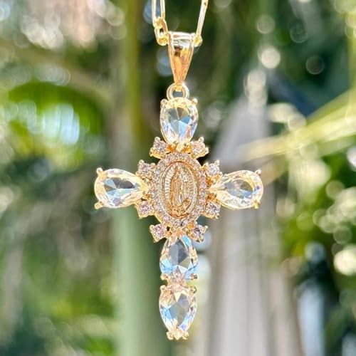 Virgin Mary Necklace Female Jewelry Presents White