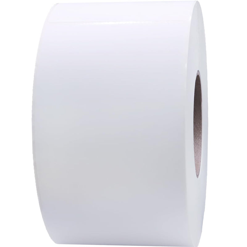 4 x 8 Direct Thermal Perforated White Labels, 3″ Inch Core, 750 Count - Label Paper for Thermal Printer Labels, Permanent Adhesive, Suitable for Various Industries