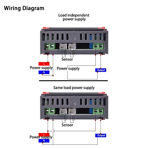 [Australia - AusPower] - Digital Temperature Controller, STC-3018 Digital LED Temperature Controller Temp Control Thermostat Switch Temperature Humidity Controller NTC, Temperature Controller Thermostat Sensor (24V) 