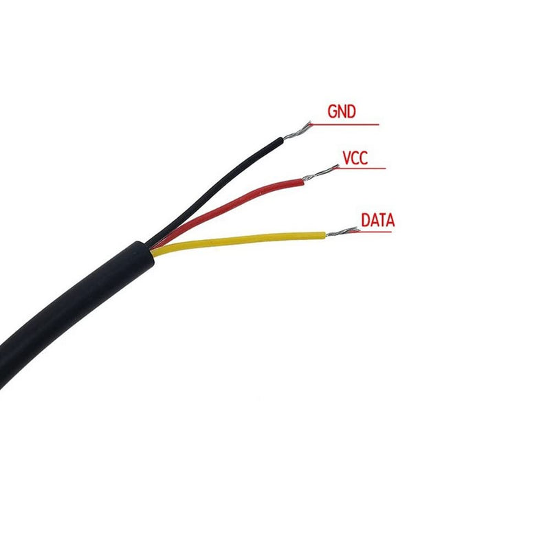 [Australia - AusPower] - 5pcs 5m DS18B20 Digital Thermistor Probe Temperature Sensor Waterproof Temperature Probe Stainless Steel Resistance Thermal Cable -55°C to +125°C Compatible with Arduino and Raspberry pi 