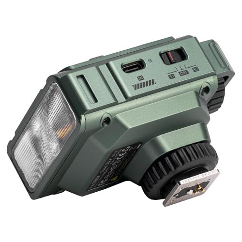 VILTROX TTL Flash for Fujifilm, GN16 Small Flash for Fuji Camera, 1800mAh Li-on On Camera Flash, 26W/s 6500K Mini Flash, 1s Fast Recycle, 650 Full Power Flashes (Spark Z3-F, Green)
