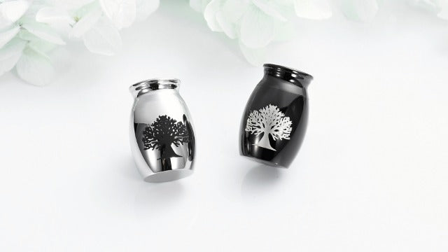 3 Pack Urn for Ashes,Stainless Steel Funeral Urn Cremation Urn for Ashes with Different Size for Human,Dog, Cat Ashes(Silver) 3pcs-silver