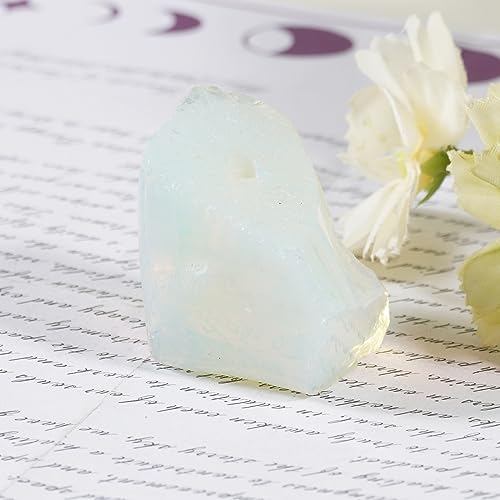 Healing Crystal Stones Incense Holder Irregular Gemstones Incense Stick Burner for Yoga Meditation Home Decor - Opal Crystal H# Opal Crystal
