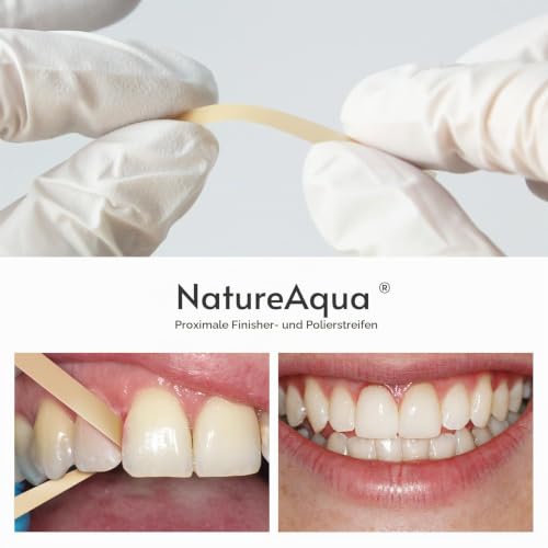 Tooth Sandpaper, Dental Polishing Strips, Ultra Fine Size - 4 mm Width - 6 m / Rolls/Box, NatureAqua Resin Tooth Polishing Interdental Sanding Tool Yellow-4 Mm Width