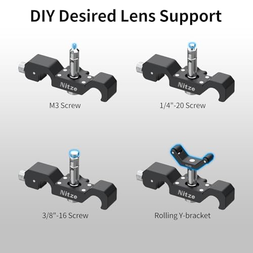 Nitze 15mm Universal Lens Support with Rolling Y-Bracket - N04B