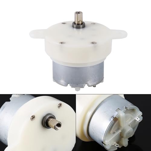 FTVOGUE High Torque 12V DC Motor Slow Electric Motor Gearbox 3RPM 4mm Shaft Diameter Micro Motor