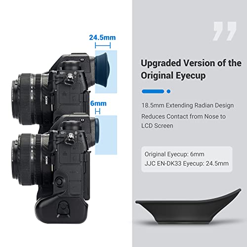JJC Oval Eyecup Viewfinder for Nikon Z8 Z9 Zf Z f, Replaces DK-33 Eyepiece For Nikon Z8/Z9/Zf