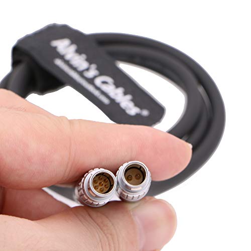 Alvin's Cables Nucleus M 7 Pin to 2 Pin Steadicam Rig Power Cable for Tilta RED ARRI Cameras straight 2 pin 70cm