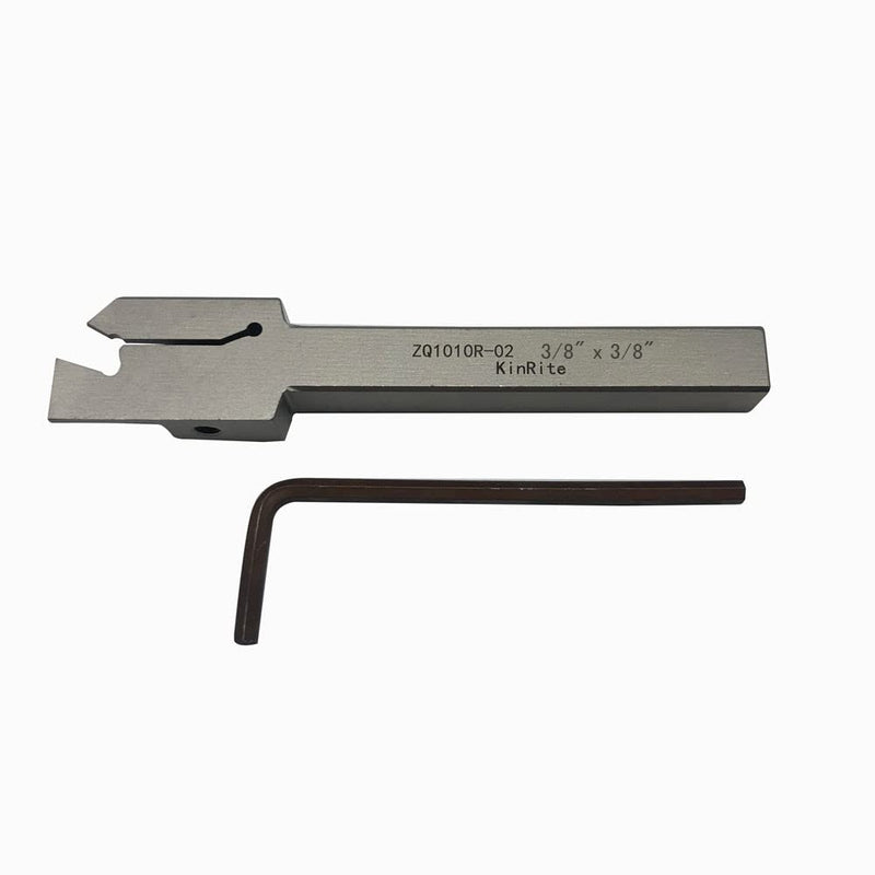 [Australia - AusPower] - 1/2" 3/8" Indexable Lathe Grooving Parting Holder with 10 Pieces GTN- SP200 Heavy Duty Nickel Plated ZQ1212R02 Right -Hand Cut Off Tool Carbide Inserts (3/8" ZQ1010R02 with 10pcs inserts) 3/8" ZQ1010R02 with 10pcs inserts 