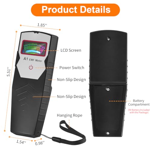 TransArcade handheld EMF meter and ghost detector for home and outdoor use