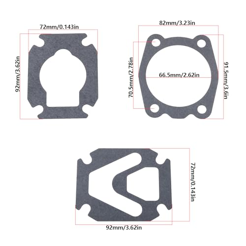 3 Set of Air Compressor Valve Plate Pad Kit Cylinder Head Plate Sealing Gasket Replacement for Home Automotive Industry