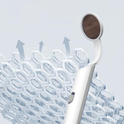 2 Piece Dental Mirror with LED Light, Anti-Fog Mouth Mirror for Oral Care