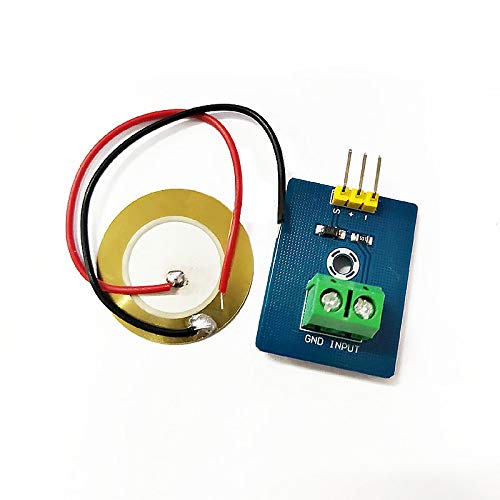 Hailege Piezoelectric Sensor Analogue Ceramic Vibration Sensor Module Piezoelectric for Arduino DIY Kit Pack of 5